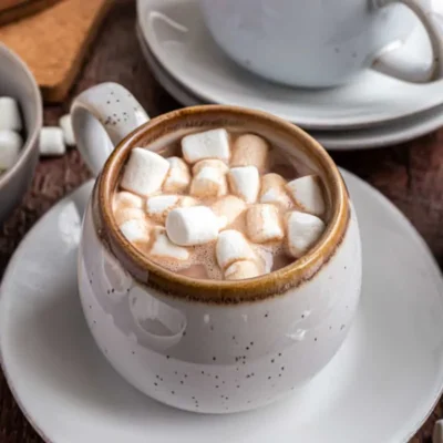 Peppermint Hot Chocolate With Whipped Cream