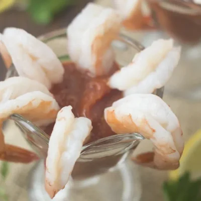 Perfect Boiled Shrimp And Cocktail Sauce