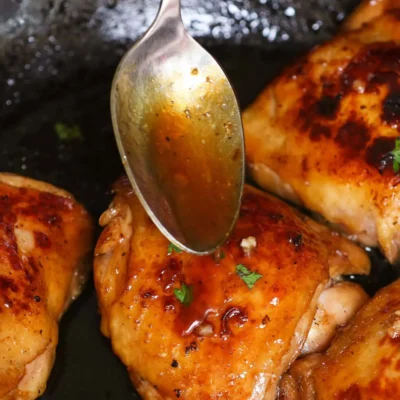 Perfectly Cooked Sous Vide Chicken in Rich Soy Glaze