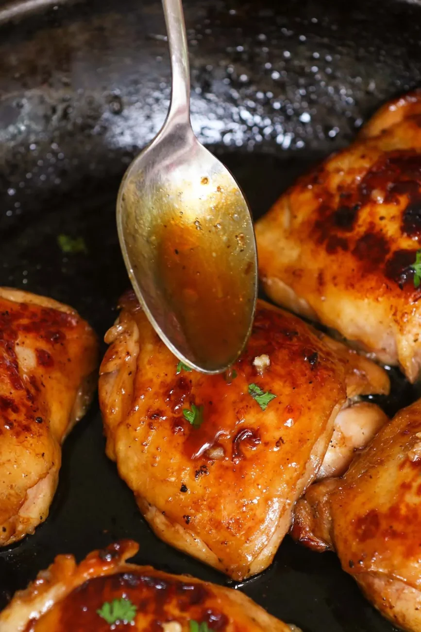 Perfectly Cooked Sous Vide Chicken in Rich Soy Glaze