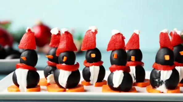 Perky Olive Penguins