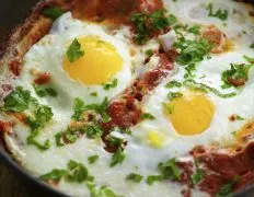 Persian Eggs Poached In Tomato Sauce