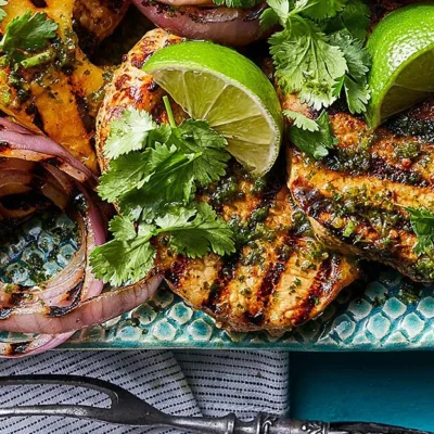 Pineapple Grilled Pork Chops