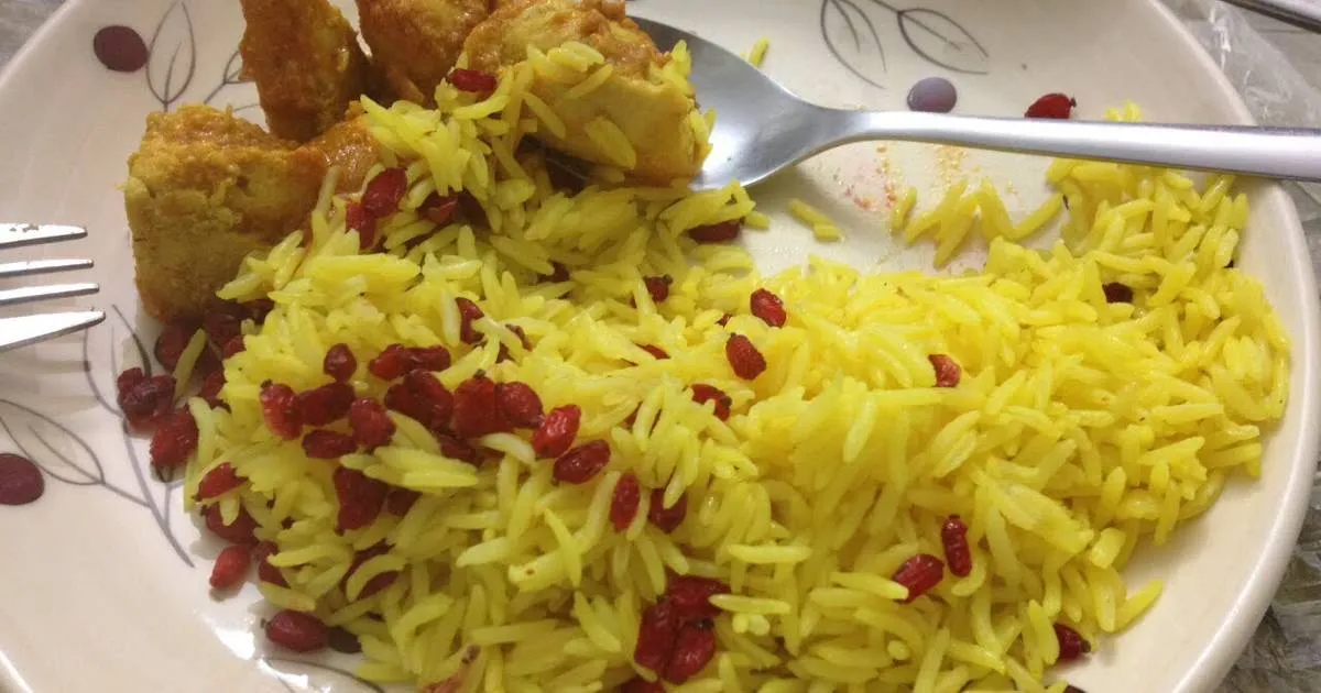 Pomegranate Infused Yellow Rice Pilaf Recipe