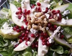 Pomegranate Pear And Arugula Salad