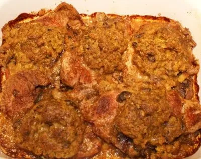 Pork Chop And Stuffing Casserole