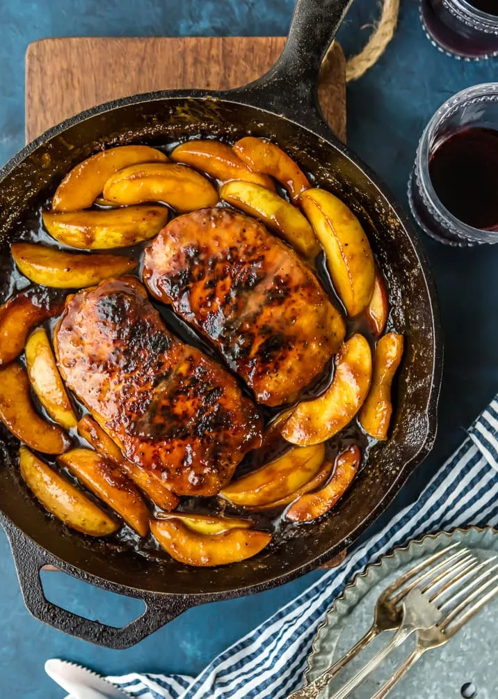 Pork Chops With Fried Apples
