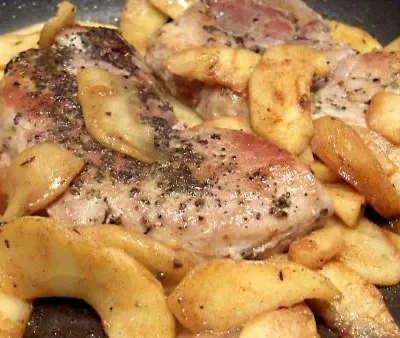 Pork Loin Chops With Cinnamon Apples