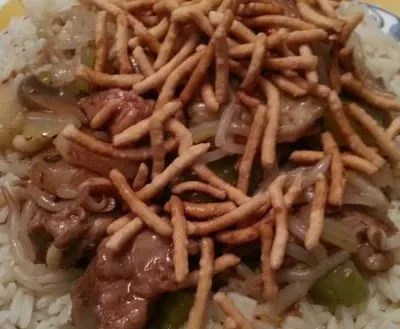 Pork Steak Chop Suey