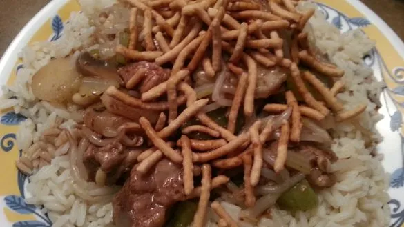 Pork Steak Chop Suey