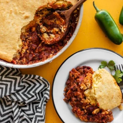 Pork Tamale Pot Pie With Cornbread