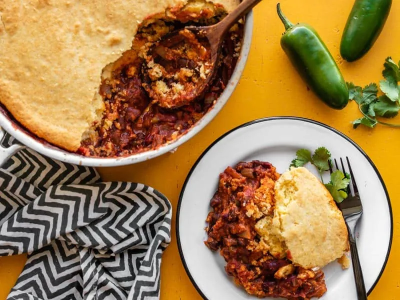 Pork Tamale Pot Pie With Cornbread