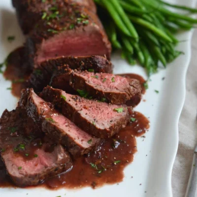Pork Tenderloin With Merlot Shallot Sauce