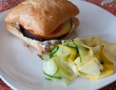 Portabella And Gouda Burger With Garlic Mayo