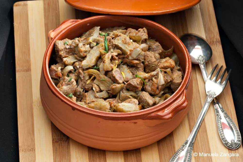 Potato, Artichoke And Parsley Tagine