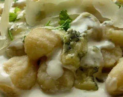 Potato Gnocchi With Gorgonzola