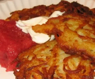 Potato Latkes Jewish Potato Pancakes