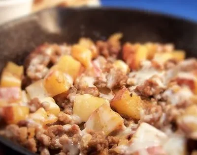 Potatoes And Sausage Skillet Fry
