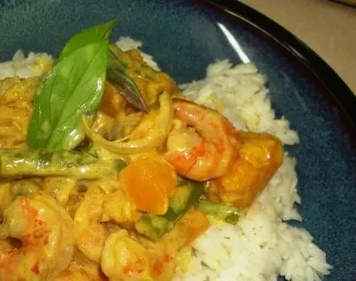 Prawn And Pumpkin Coconut Milk