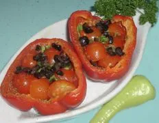 Provencal Tomato Stuffed Bell Peppers