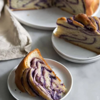 Purple Yam Two Tone Bread