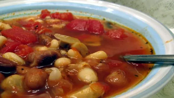 Quick Provencal Mushroom And White Bean Stew