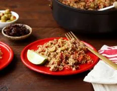 Quinoa Beef Picadillo