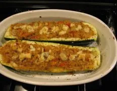 Quinoa Stuffed Zucchini Boats