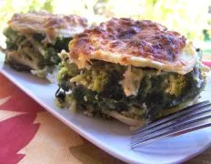 Ravioli Baked With Broccoli And Spinach