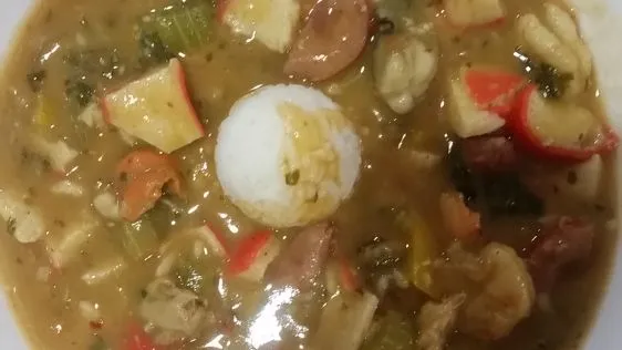 Real Cajun Seafood Gumbo From A