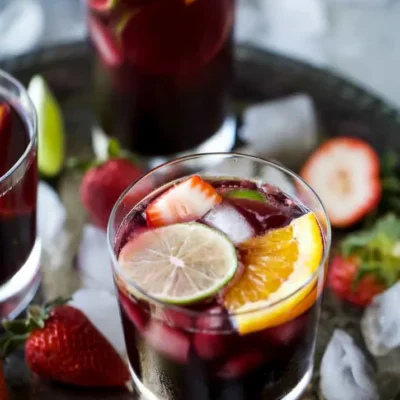 Refreshing Summer Sangria With Red Wine