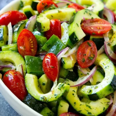Refreshing Tomato And Cucumber Salad Recipe For A Healthy Side Dish