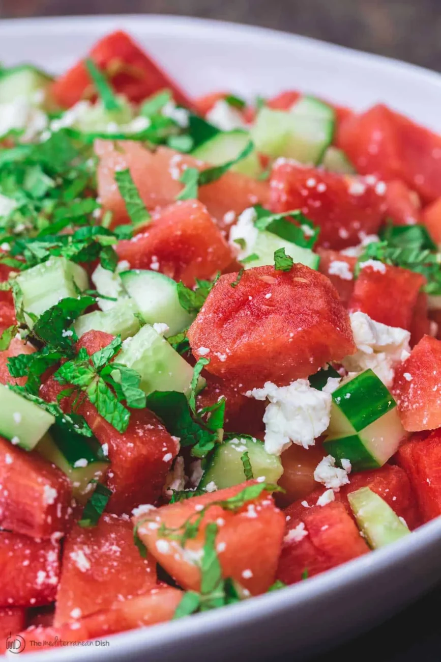 Refreshing Watermelon and Cucumber Salad for Summer