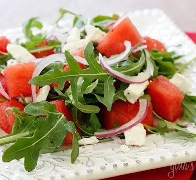 Refreshing Watermelon and Fennel Salad with a Hint of Sea Salt