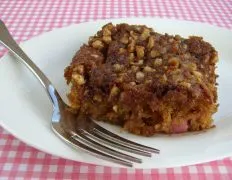 Rhubarb Sour Cream Coffee Cake