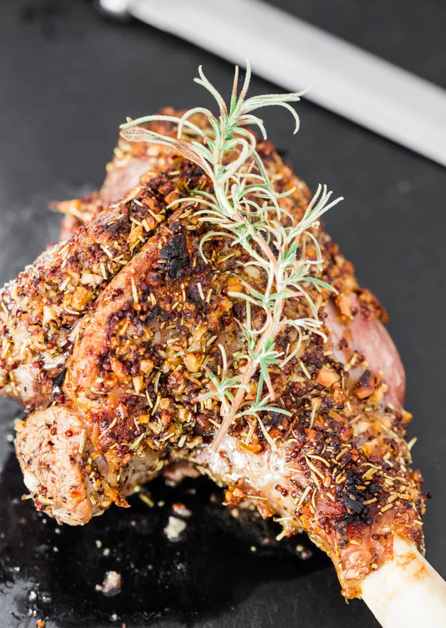 Roast Leg Of Lamb With Rosemary And Garlic