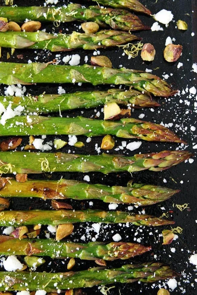 Roasted Asparagus With Feta