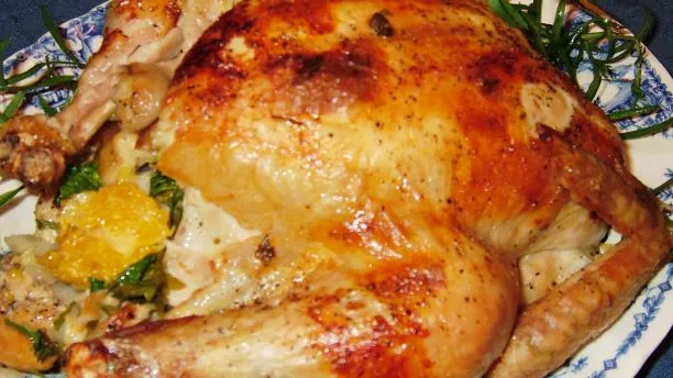Roasted Chicken Ala Orange