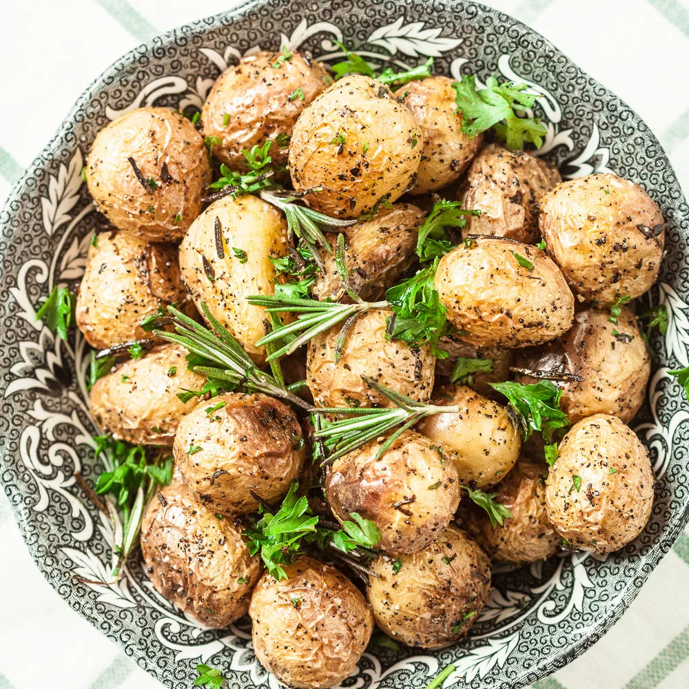 Roasted Garlic Herb New Potatoes