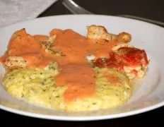 Roasted Halibut With Tomato Cream Sauce