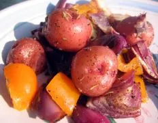 Roasted Potatoes And Peppers