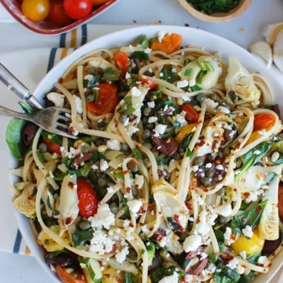 Roasted Red Peppers With Feta