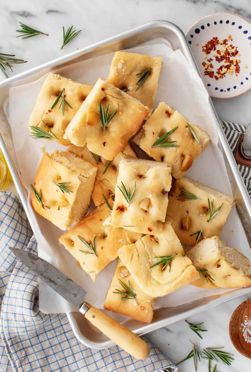 Rosemary, Lemon, And Pepper Focaccia