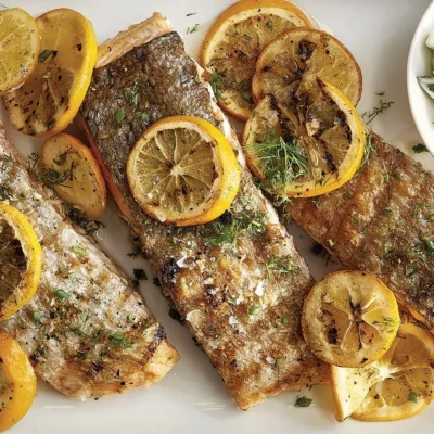 Salmon With Cucumber Salad