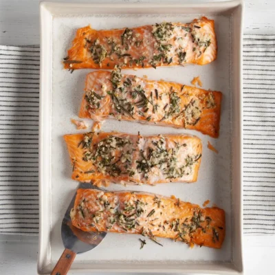 Salmon With Olive Oil &Amp; Herbs
