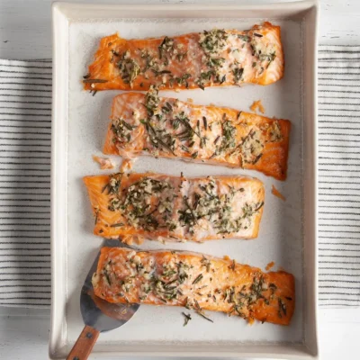 Salmon With Olive Oil & Herbs