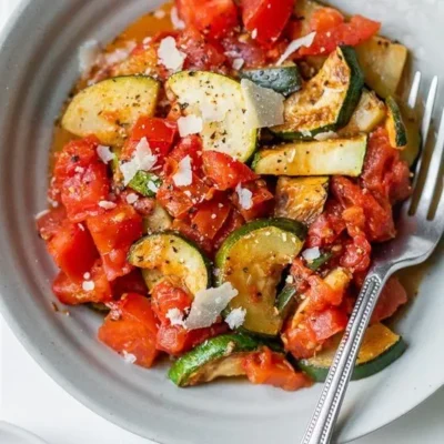 Sauted Zucchini With Plum Tomatoes