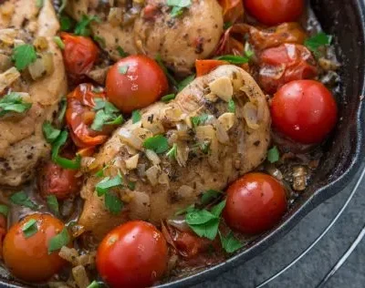 Sauteed Chicken With Cherry Tomatoes