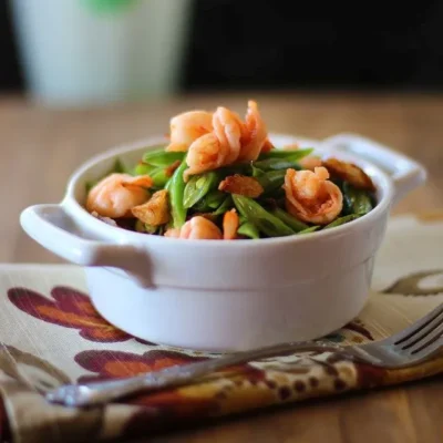 Sauteed Persimmons With Green Beans With
