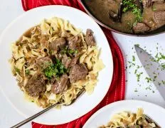 Savory Beef Tips With Mushroom Gravy